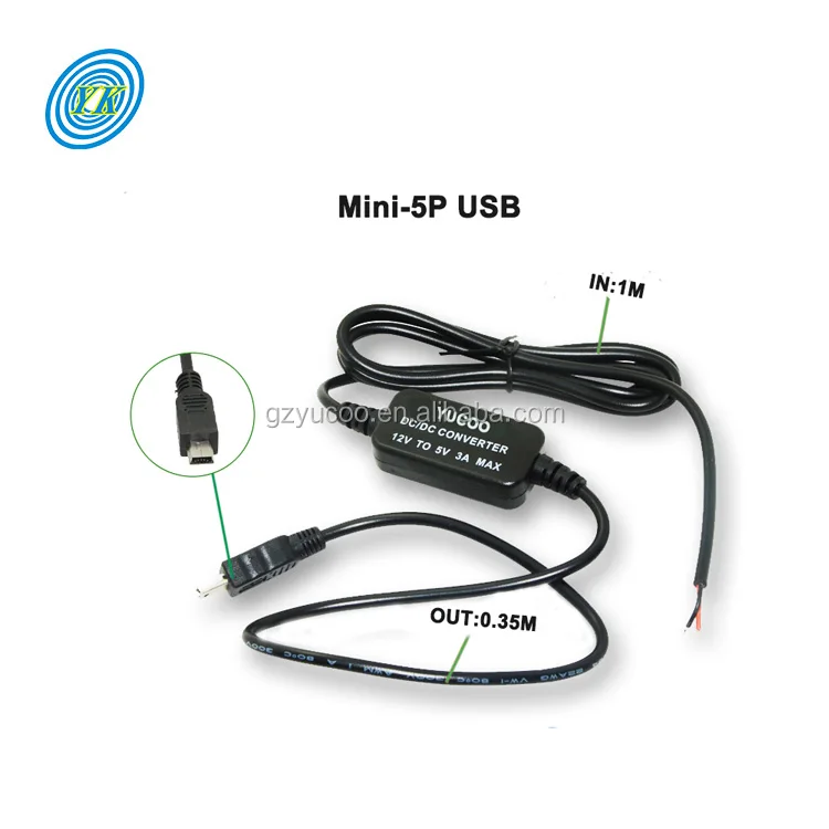 DC DC Micro USB Power Converter 12V  to 5V 3A Step Down Buck Module Car Power Supply