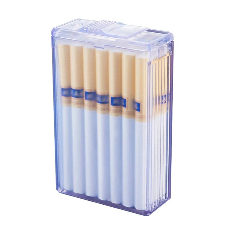 plastic around cigarette pack Wholesale 20 PCS Transparent Plastic Cigarette Packing Cases