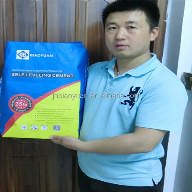 Self leveling cement
