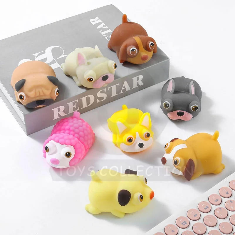 High Quality Lovely Cute Kawii Stretch Dogs Soft TPR Jumbo Puppies Large  Mochi Squishy Animal Toy