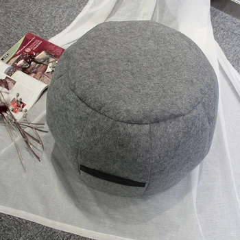 Custom Living Room Popular Portable Beanbag Pouf Beds Ottoman Round Decor Stool