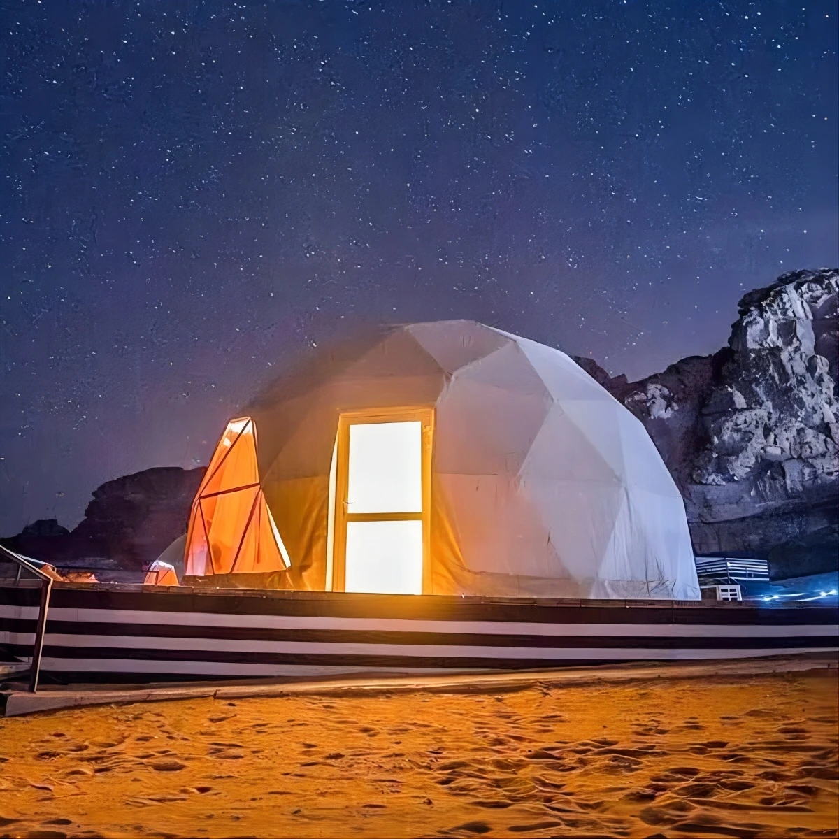 新品未使用　LOGOS TRADSOLAR GEODESIC DOME Sheet Metal Dome Brackets – Thunder-Domes