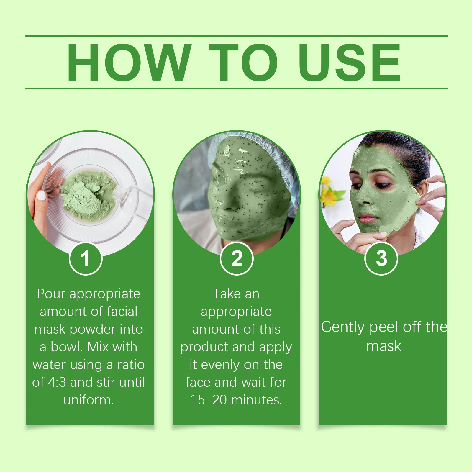 HOYGI Moisturizing Deep Cleansing Soothing Repairing Peel Off Natural Aloe Vera Jelly Facial Mask Powder