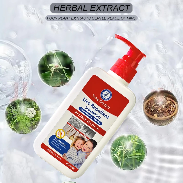 New Arrival 200mL Cleanse Scalp Relieve Itching Head Lice Treatment Shampoo Kills Lice and Louse Eggs Hair Shampoo With a Comb
