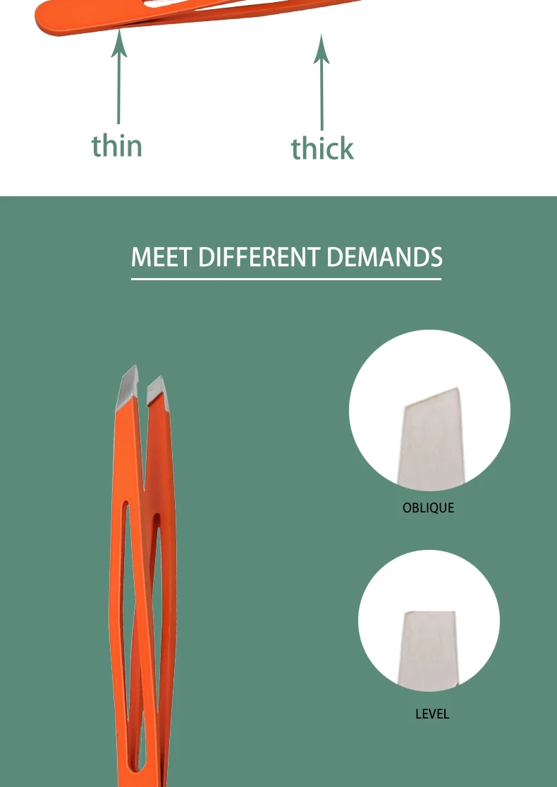 product china factory seller pointy eyebrow tweezers beauty tool eyebrow eyelash tweezers-6