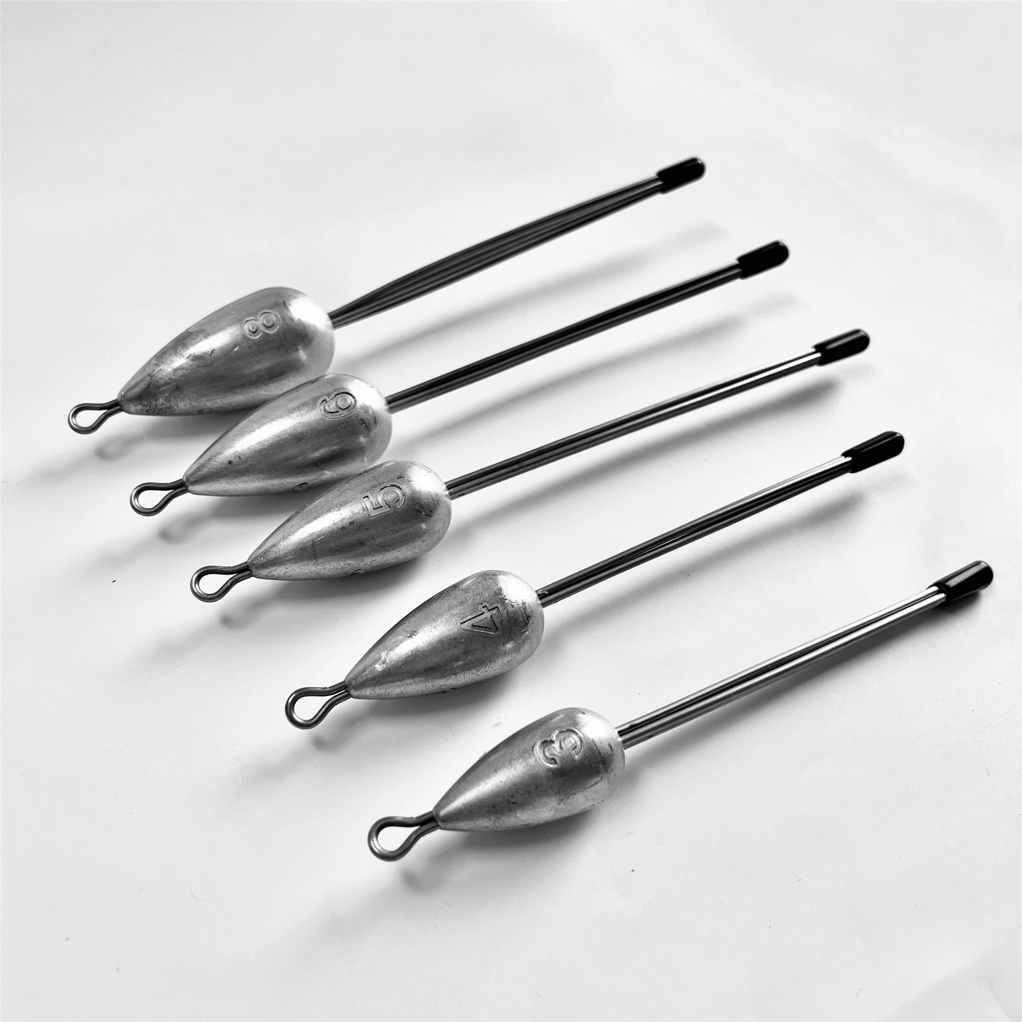 3OZ 4OZ 5OZ 6OZ 8OZ Pear Claw Shape Fishing Weight Fishing Sinker Fishing  Accessory