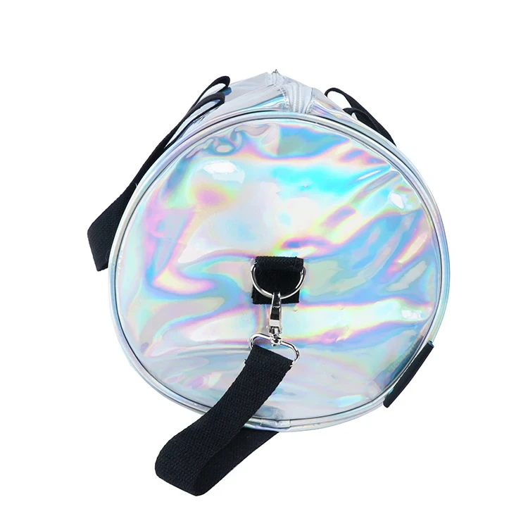 High Quality Customized Holographic PVC Polyester Travel Bags Shoulder Waterproof Travel Bags
