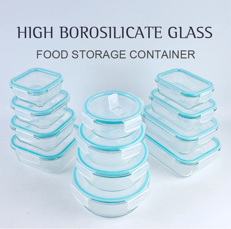 Eco Friendly Glass Lunch Boxes Leakproof Food Storage Container