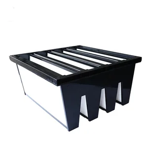 Hot Sale 99% Efficient Factory Manufacture V-Bank W Type V Large Volume Hepa Air Chemical Filter