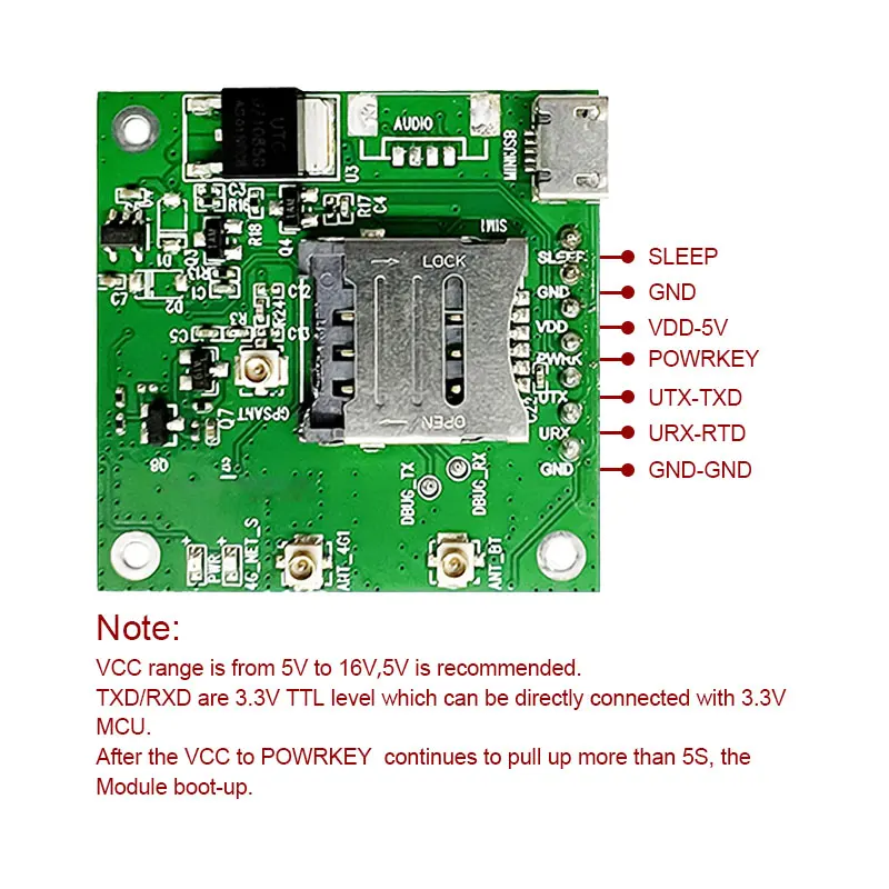 SIMCOM SIM7080G CATM Nb-Iot Module - LPWA+GPS Breakout Board
