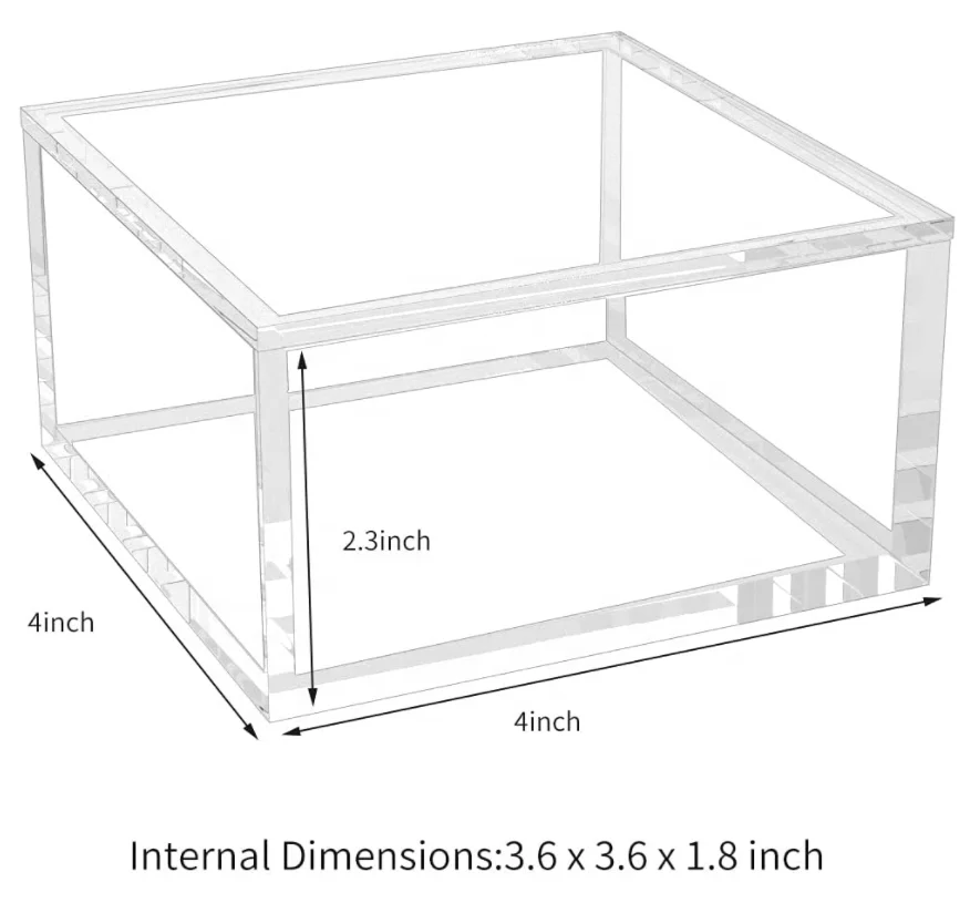 Clear Acrylic Square Box With Lid Buy Acrylic Square Box,Acrylic Box
