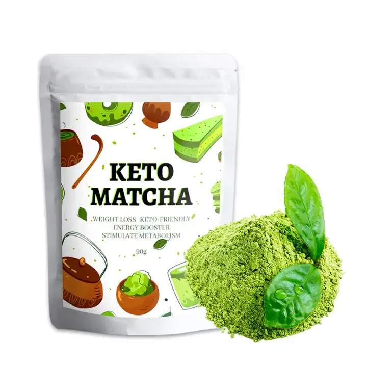 Private label custom logo keto Matcha Slim powder Vegan Detox Diet Slim Keto Matcha Green Tea Powder