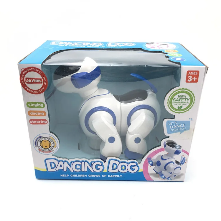 Лидер продаж, умные игрушки-роботы для собак, электронные питомцы, щенки, прогулки, танцы, игрушки для собак с подсветкой и звуком для детей