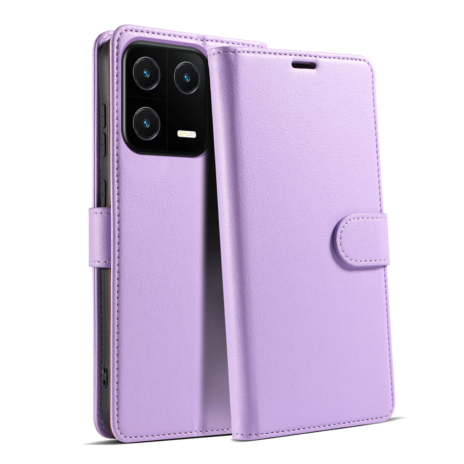 Laudtec LX512 Solid color phone case with leather protective cover anti drop wear-resistant For xiaomi 14ultra 14T pro redmi 13c supplier