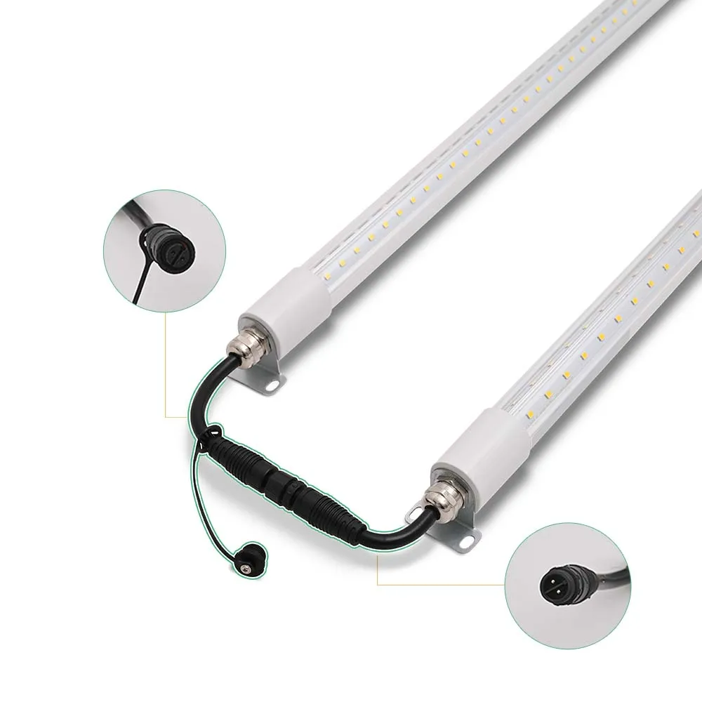 Reach in Freezer Room Led Visi Cooler Light 6 8 Feet ft T8 Tube V Shape Freezer Lights 20w 30w for Walk in Cooler Freezer