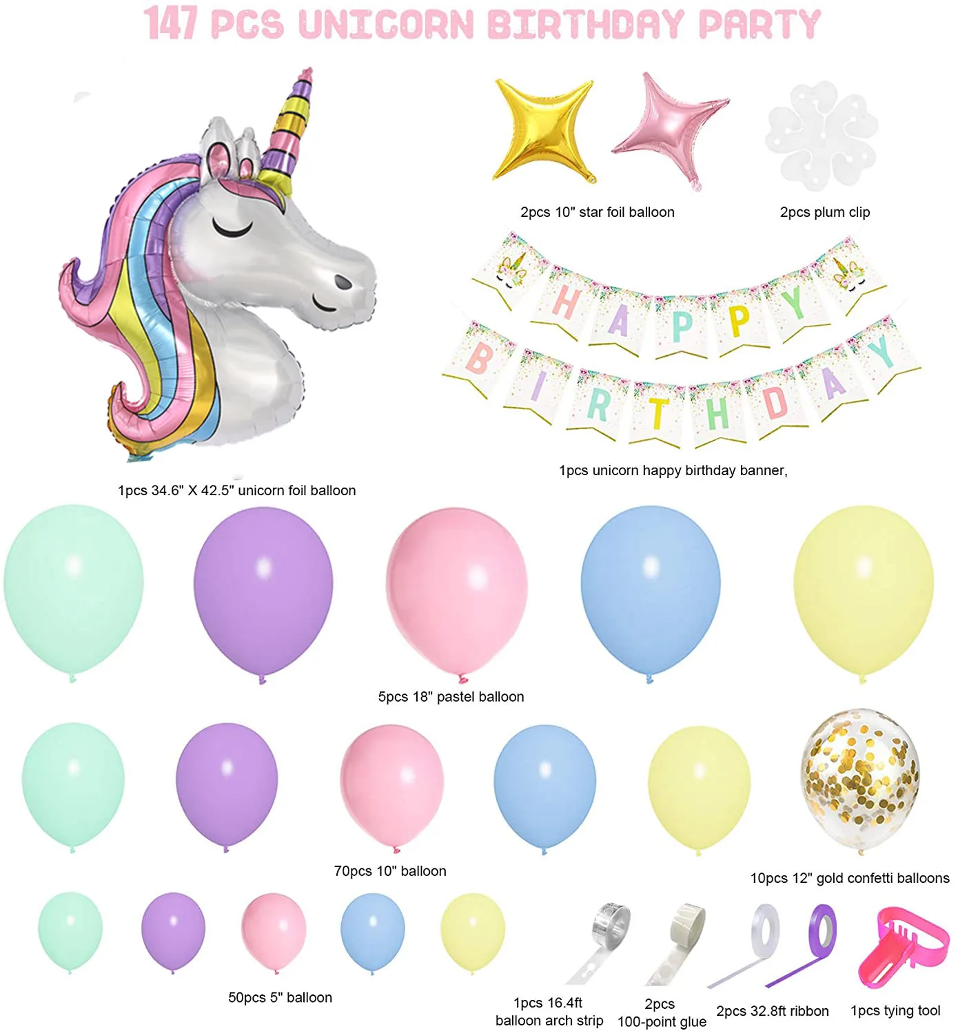 Palloncini Per Festa Di Compleanno 5 Anni, 5 Pezzi In Lattice Multicolore, 30cm – Decorazioni Per Bambini - 3