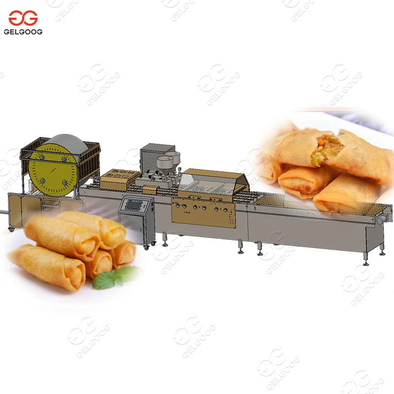 Automatic Spring Rolls Quick Freezing Lumpia Vietnamese Spring Roll Rolling Machine to Make Spring Rolls