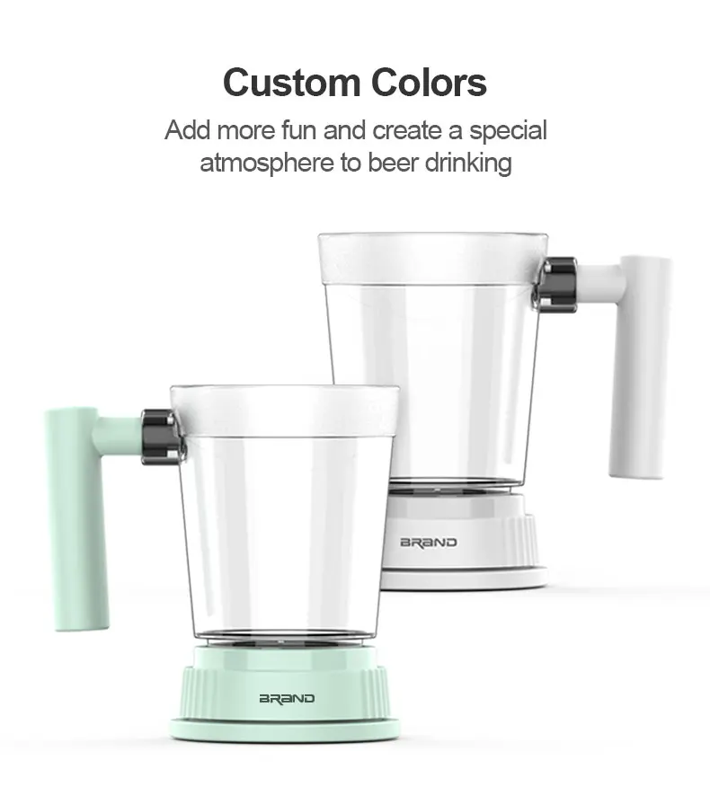 Portable Ultrasonic Beer Foam Maker Cup Beer Server Dispenser No Limit on Canned or Bottle Beer Size Ideal for Gift Happy Hours details