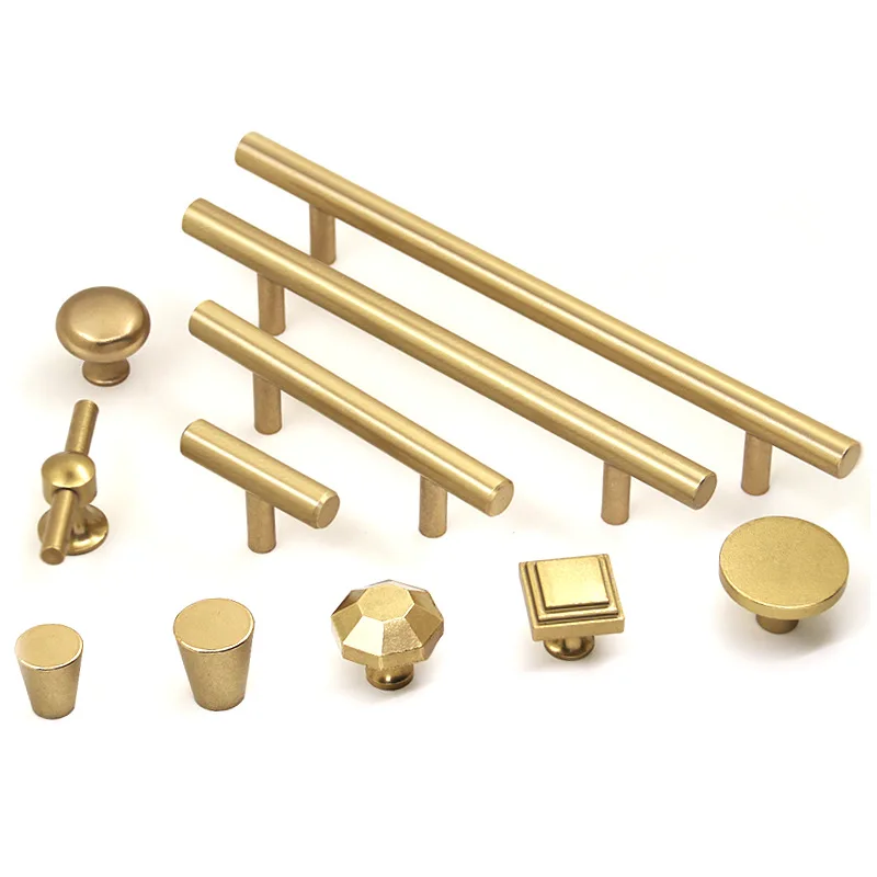 Hoone High Quality Brass Handles Kitchen Wardrobe Drawer