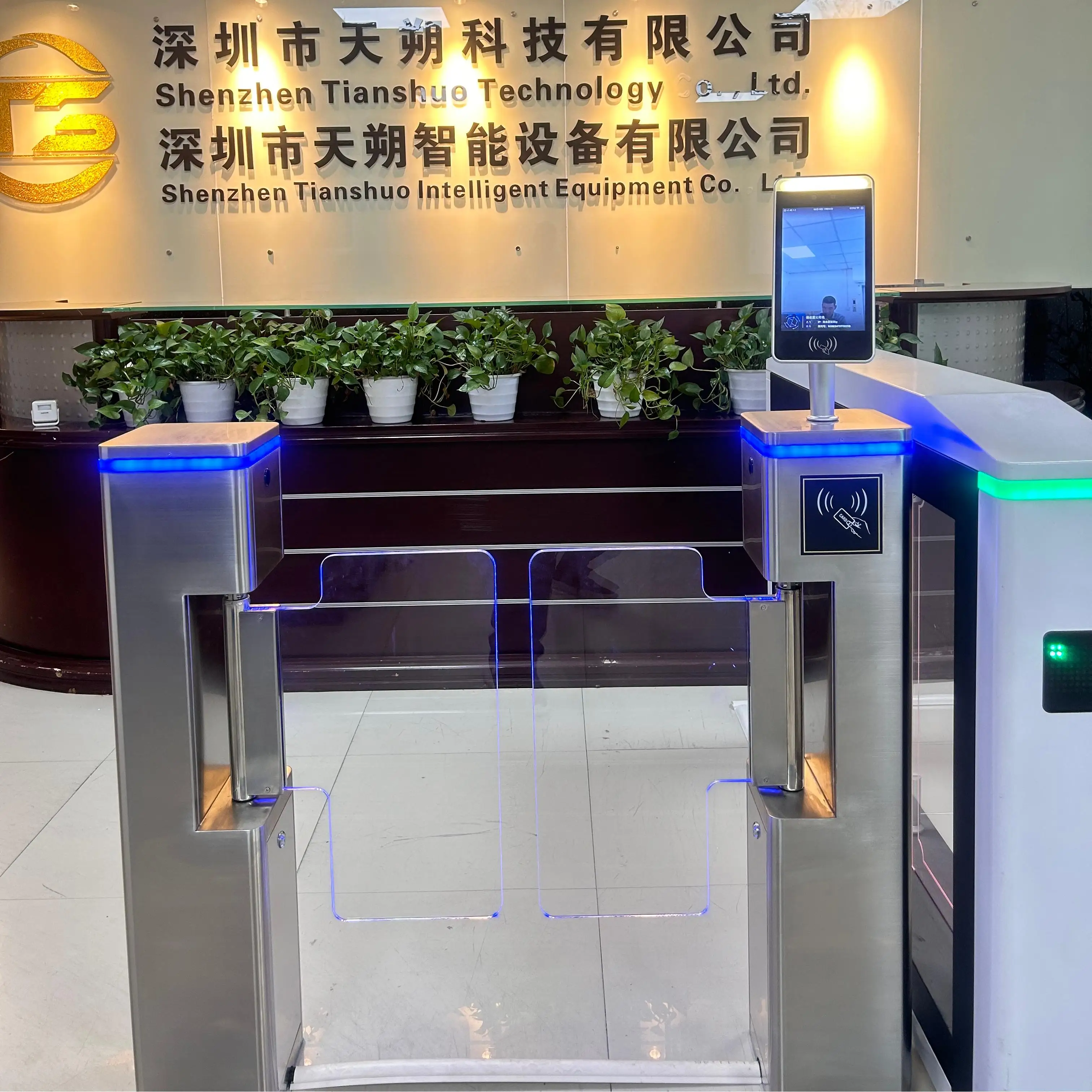 Waterproof Turnstile Gate Solution Glass Turnstile Swing Security Gate Terminal Swing Barrier Gate Sliding Turnstile