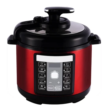 Multicolor Electric Pressure Cooker 5l Round Stainless Steel Non Stick Digital Electric Pressure Cooker