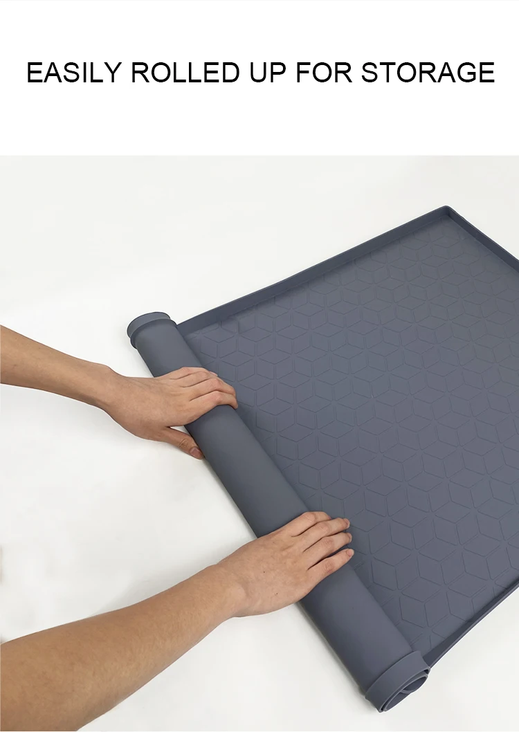 Custom Silicone Kitchen Under The Sink Silicone Mats Waterproof Sink