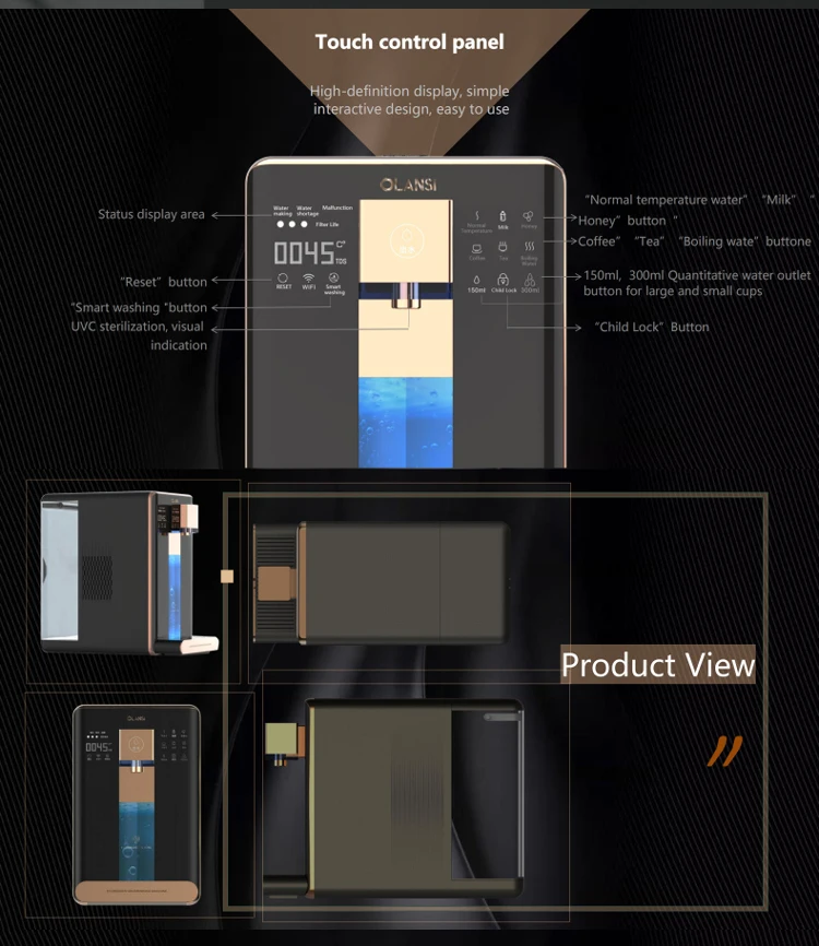 Electric Home Hot And Cold Water Ro System Water Purifier Dispenser Drinking Fountain