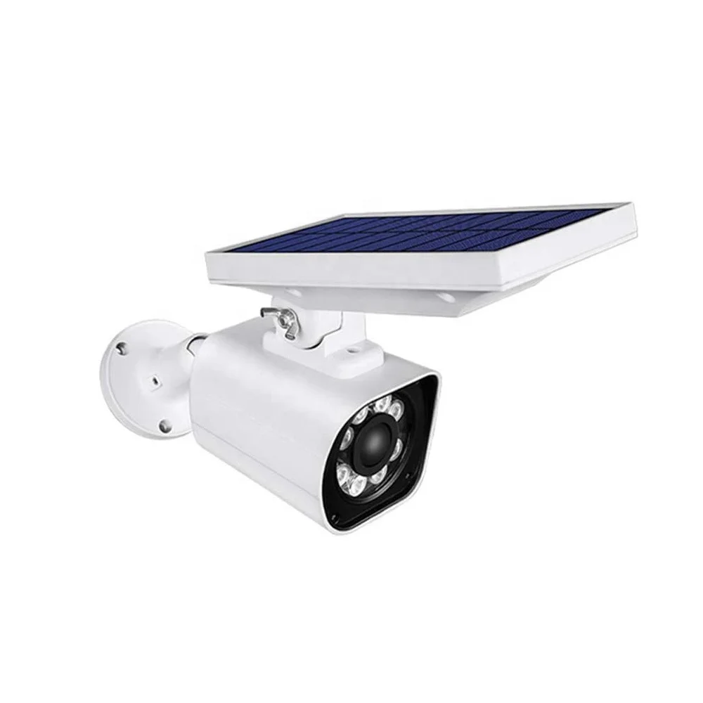 Outdoor Waterproof Ip66 Solar Security Sensor Led Dummy Camera Spot