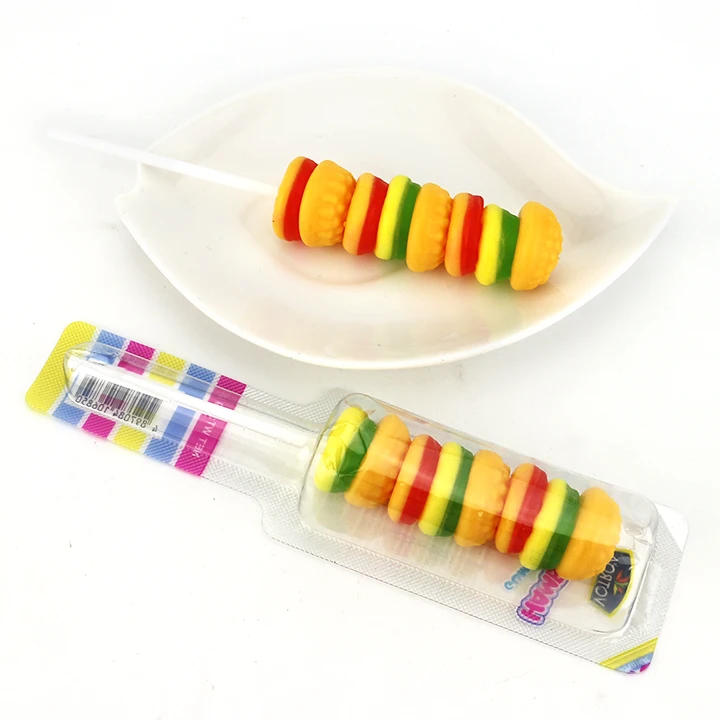 hamburger gummy lollipop