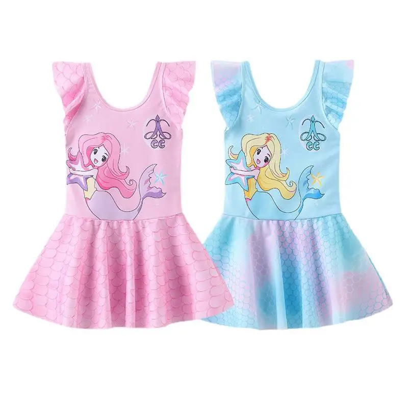 2024 Customized Outdoor Swimming Pool One Piece Swimming Suit for Kids Girl