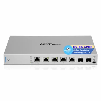 Original New Ubiquiti UniFi US-XG-6POE L3 RJ45 6 port 10gbe managed network switch