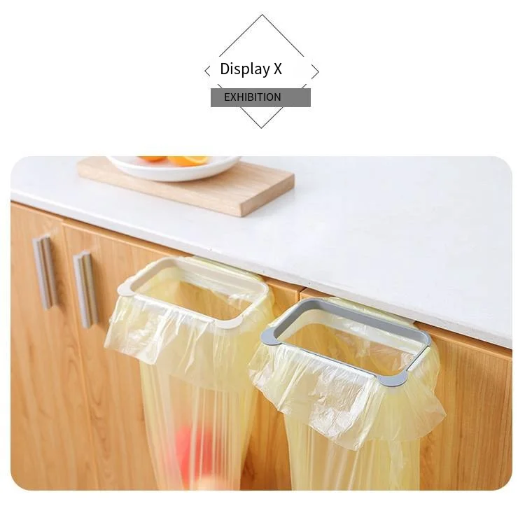 Plain Panda kitchen door back carrying garbage bag holder Household cabinet door behind rag hanger Garbage rack manufacture