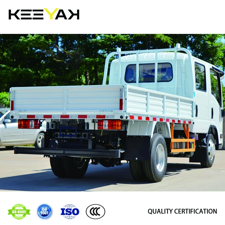 Cheap Double Cabin Isuzu Elf Dropside Truck 5ton 6ton