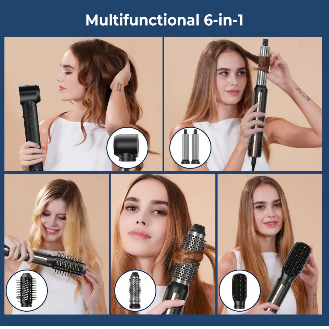 Pro Airstyler Hairwrap In Multistyler W Ionic Hair Blow Set Dryer Brush Hot Air Comb