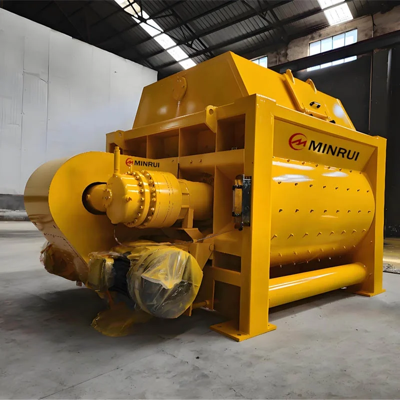 Minrui Mini Portable JS1500 Concrete Mixer 1500 Litre Cement Machine Skid Steer Attachment