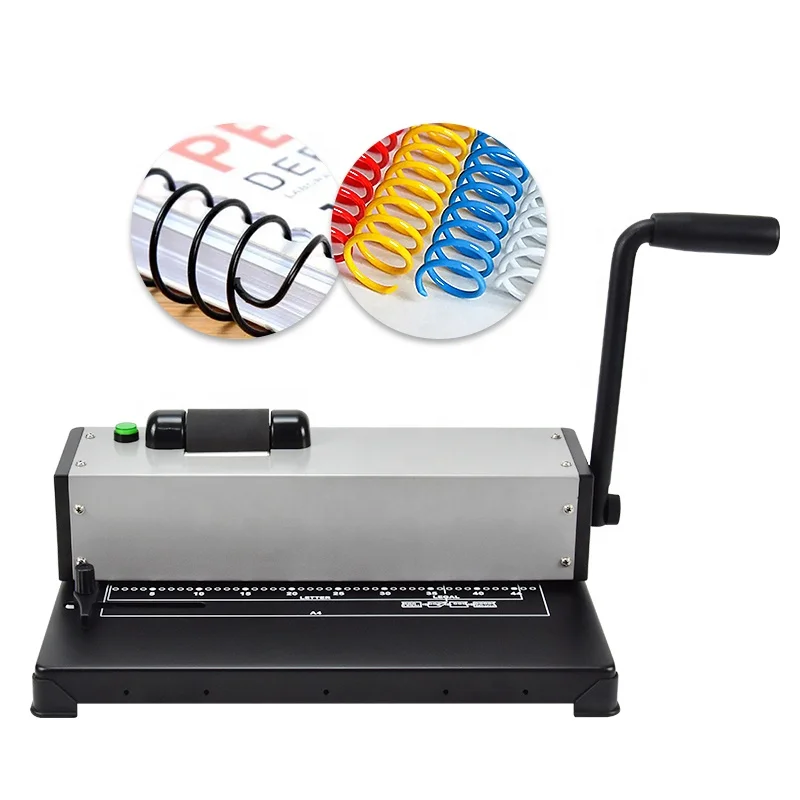 Factory RAYSON PD12 Electric 46 Holes Spiral Coil Hole Puncher Portable Punching Binding Machine