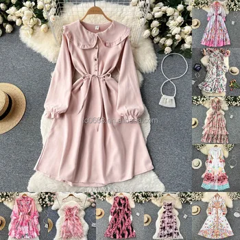 Buy high quality cheap all-in-one dress Casual outdoor pink sexy dress
