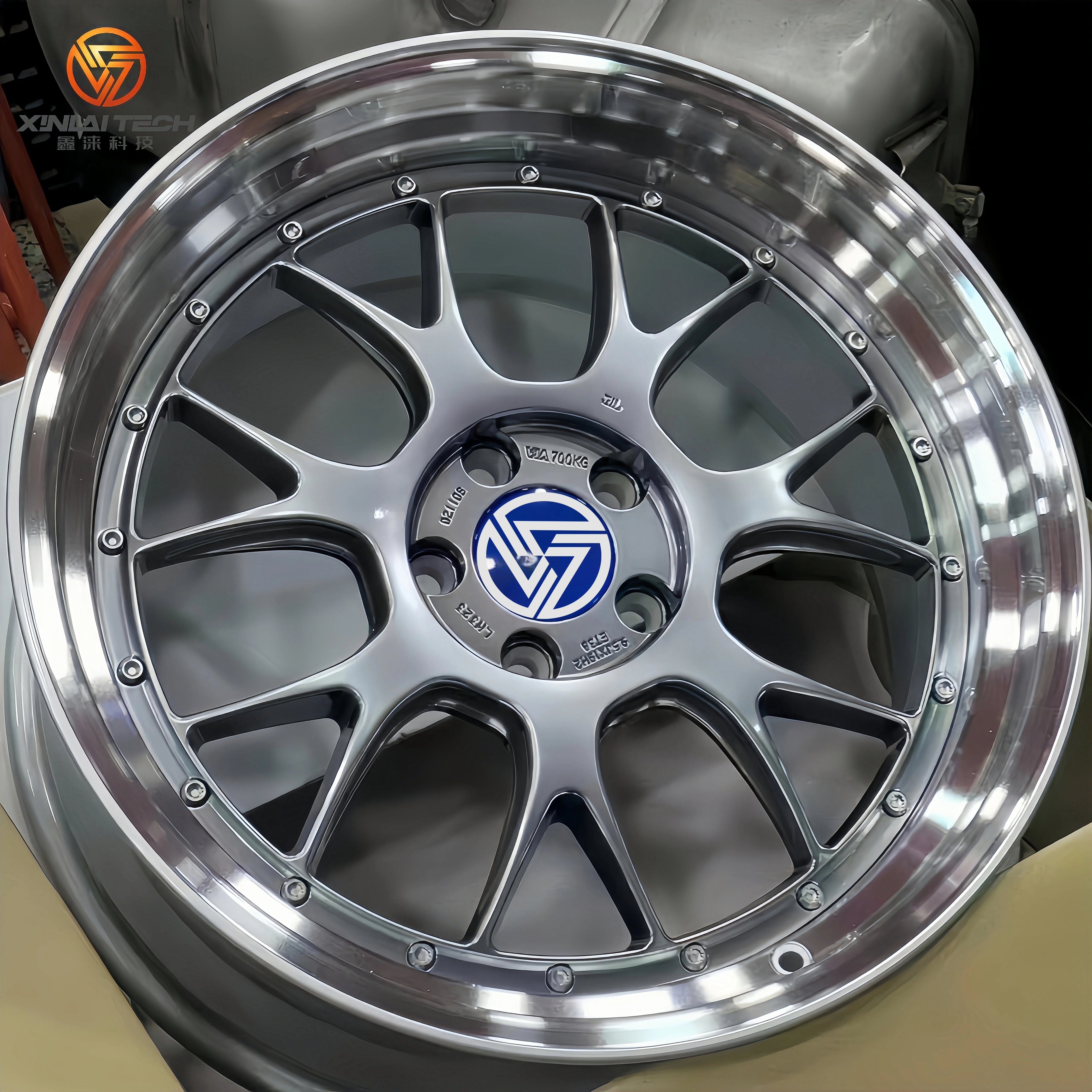 XINLAI Custom Deep Concave 5x112 18-22Inch 2-Piece Racing Car Rims Wheels Aluminum Alloy Forged Wheels for BMW Audi Porsche - Image 5