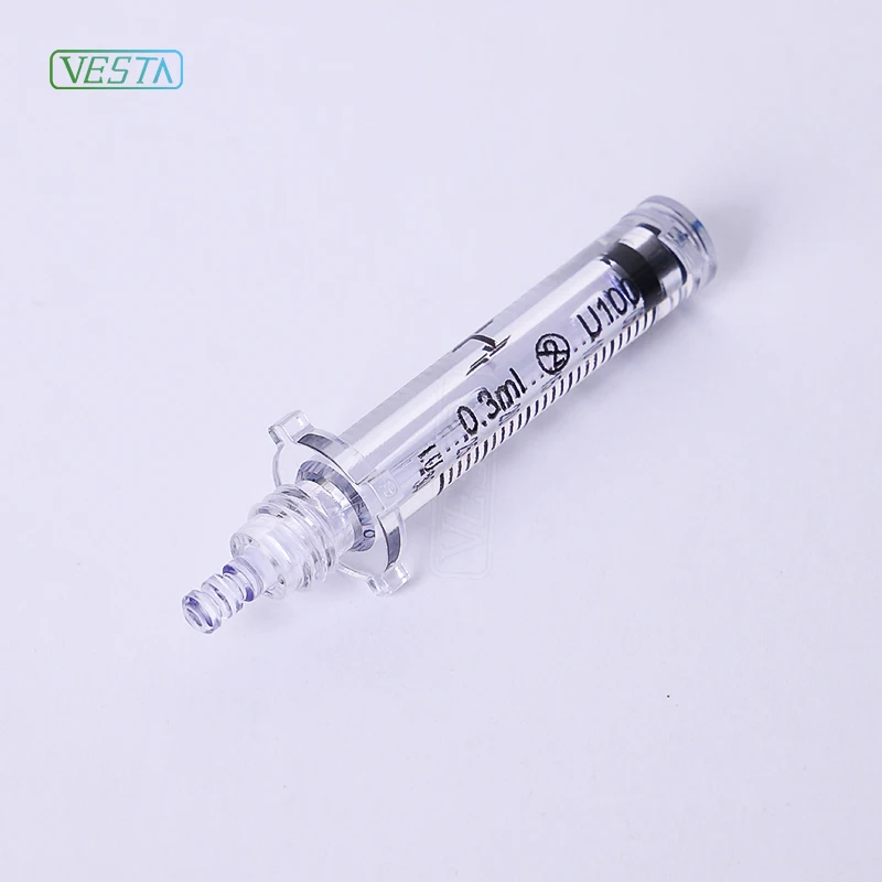 Amp3 Usa Visible Vesta 0.5ml &0.3ml Disposable Plastic Needle Adapters