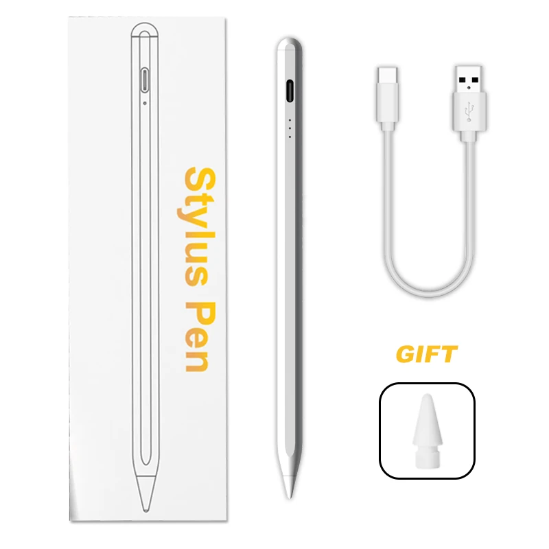 Емкостный карандаш для планшета, активный сенсорный экран, стилус, Палм, отказ от электричества, дисплей, тонкий наконечник для Apple iPad
