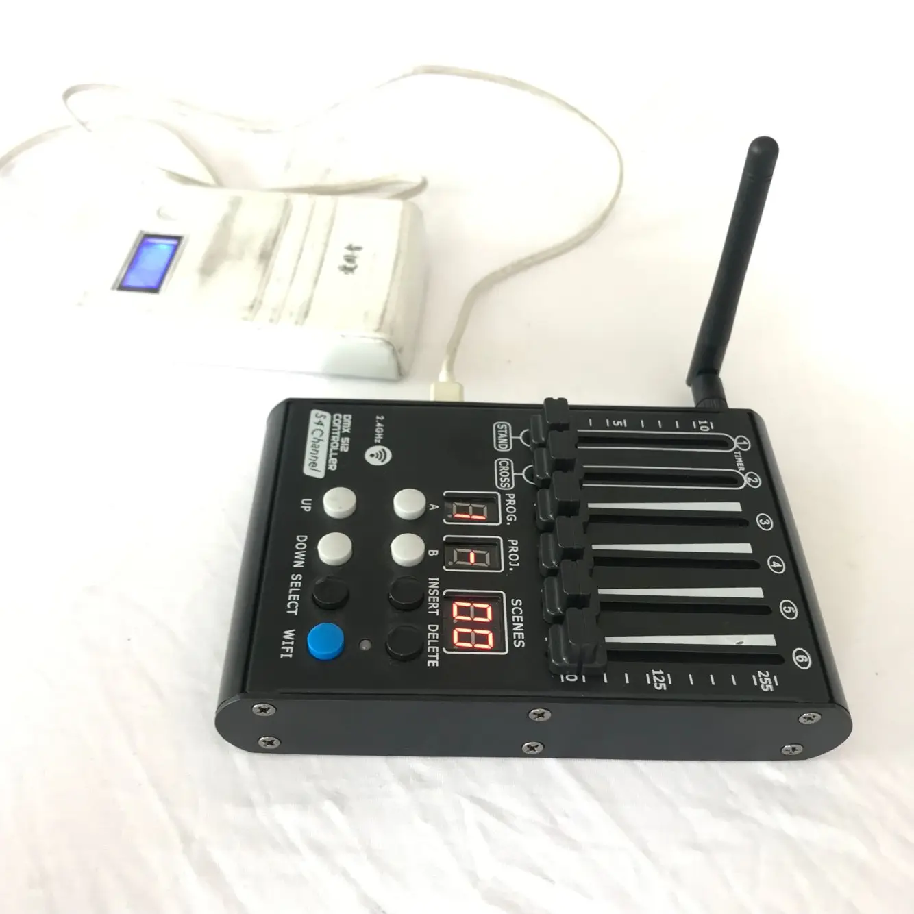 Mini Dmx 512 Controller 54 Channel Lighting Console 2.4GHz Wireless Dmx Lighting Controller