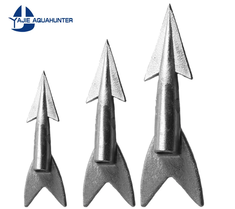 Spear Head 2-Pack Stainless Steel Fishing Spears 4-Prong