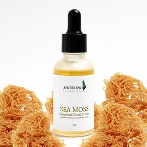 Vegan Whitening and Anti-Wrinkle Nourishing Soothing Sea Moss Spinach Ginseng Herbal Face Serum