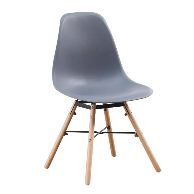 Wholesale Cheap Price White Pp Plastic Chair Modern Restaurant Colored Dining Chairs With Wood
