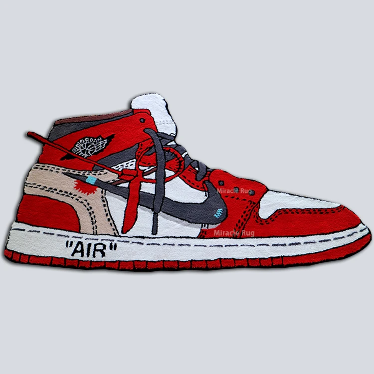 Custom Air Jordan 1 Shape Rug Sneaker 