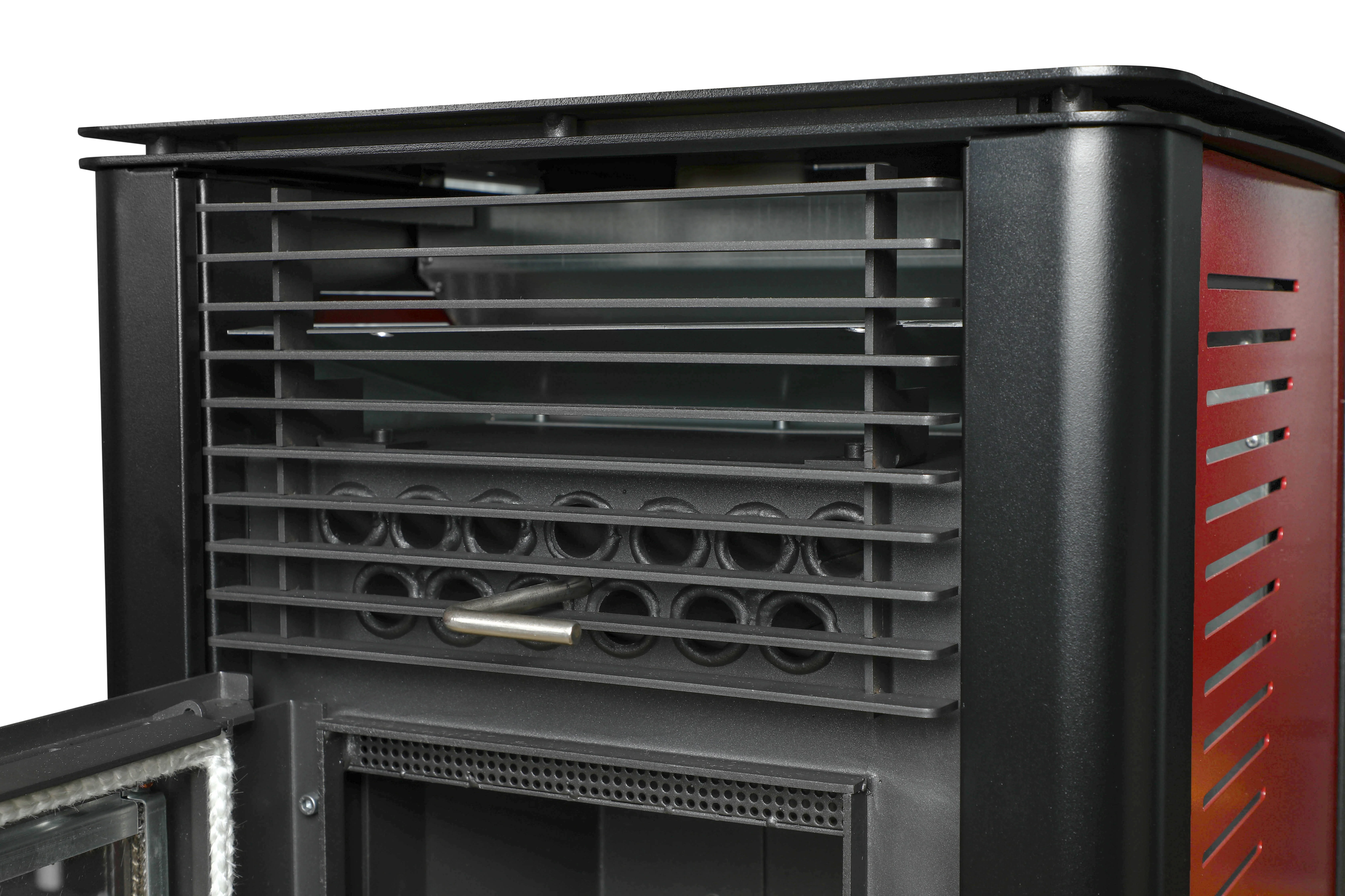 Km1009a European Standard 10kw Automatic Feeding Pellet Fireplace