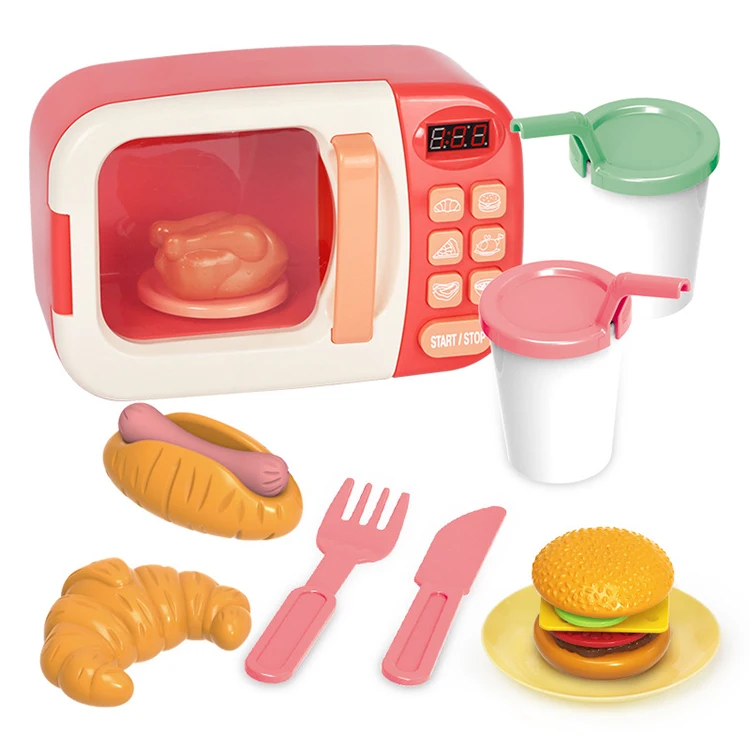 (未使用･未開封品)　Just Like  電子レンジ with Play Food ピンク df5ndr3 Amazon.co.jp: Just Like Home 電子レンジ with Play Food