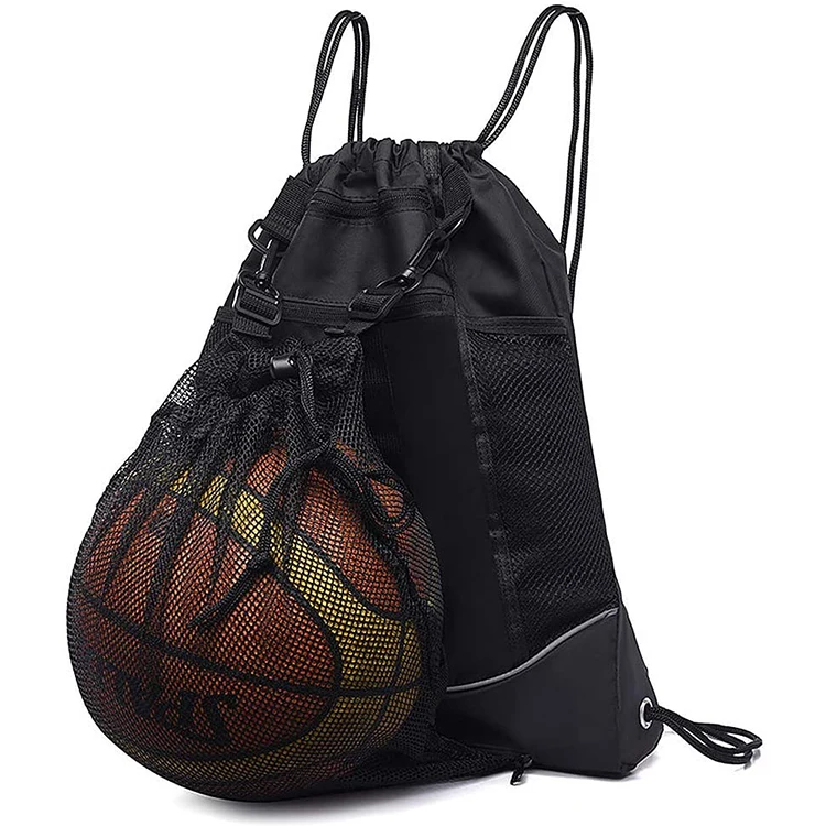 football drawstring backpack