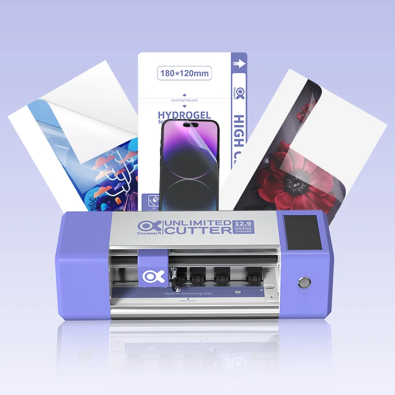 Oopspark Unlimited Mobile Phone Screen Protector Plotter Cutting Machine TPU Film Nano Hydrogel Film Cutting Machine