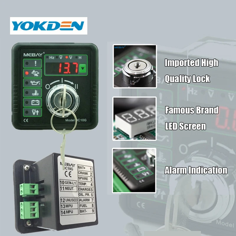 Genset Controller DC10G Generator Key Start Module Same As DKG155 Diagram